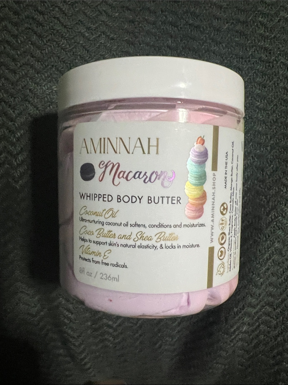 Aminnah Macaron Whipped Body Butter